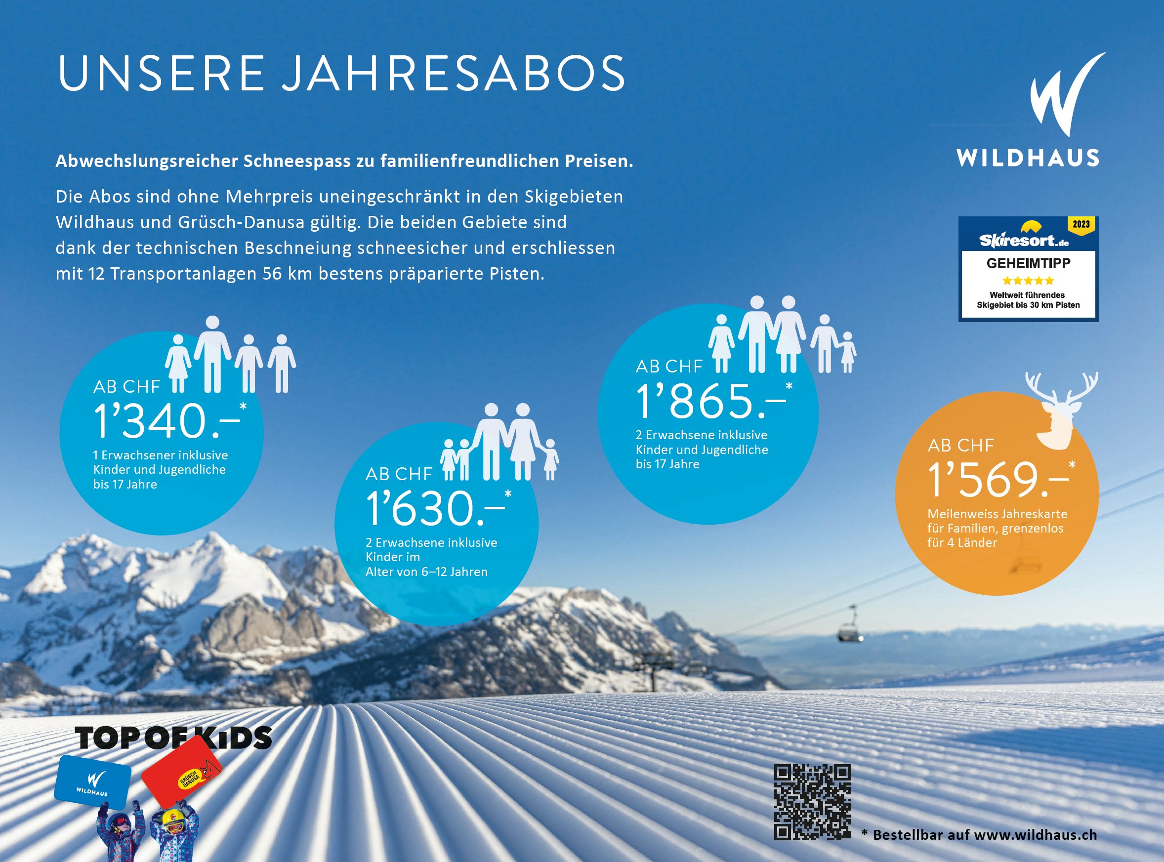 Bergbahnen Wildhaus Normalverkauf