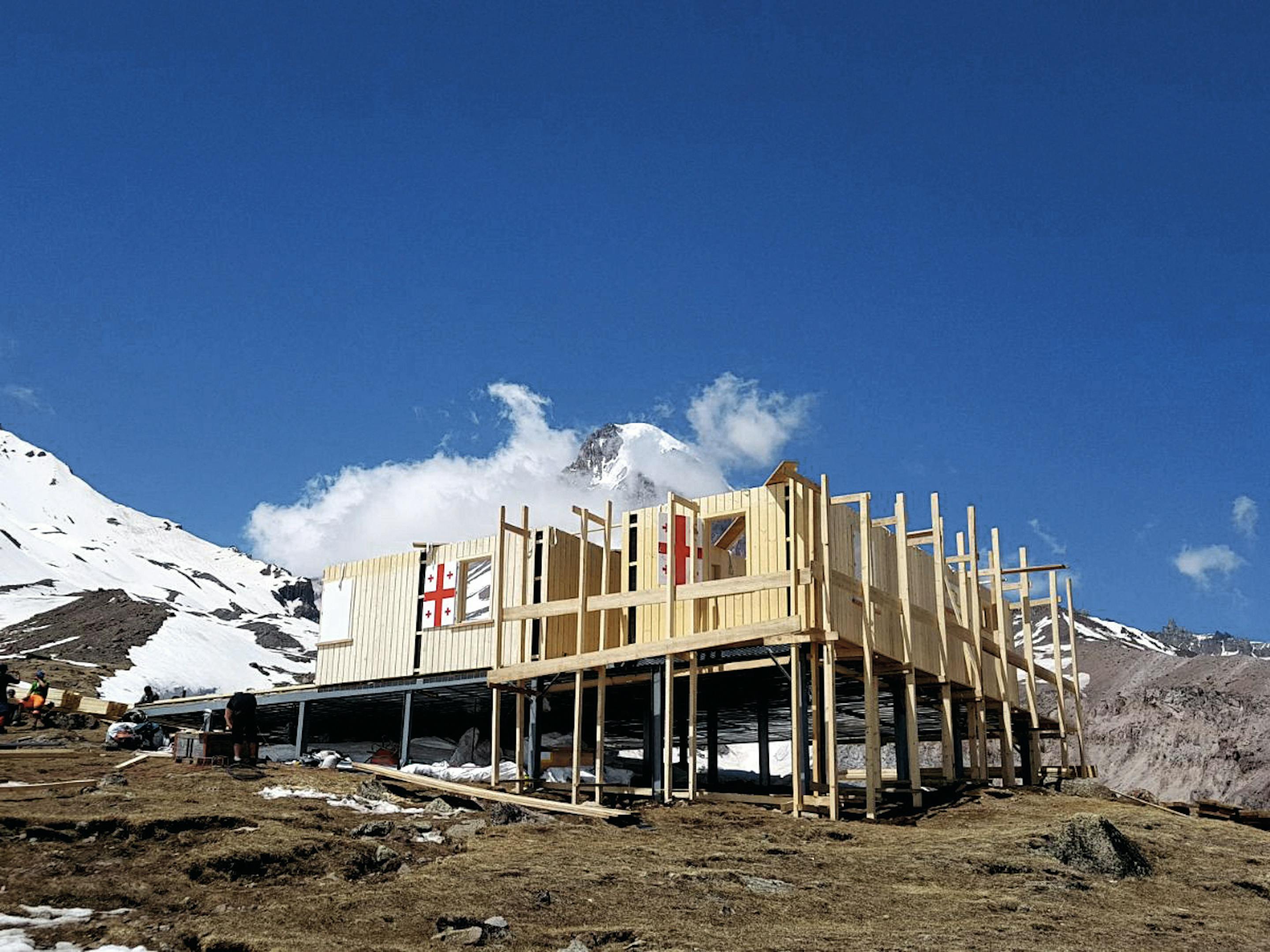 Berghütte auf Reisen