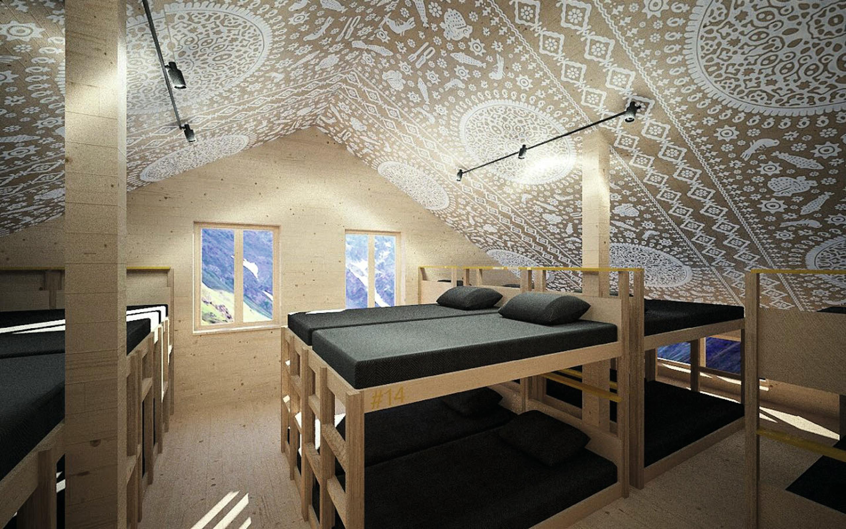 Berghütte auf Reisen